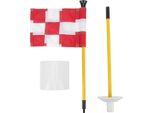 Set Di Tazze Da Golf Per Mini Pipì, Verde, Bastone Della Bandiera, Esercizi In Cortile, Portatile, 2 Sezioni Staccabili, Bianco, Rosso
