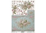 Carta Di Riso Per Decoupage Carta Per Decoupage A4 R2615 Fiori 3D