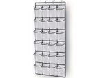 Borsa Porta Scarpe Da Appendere – Bianca – Organizer Per Scarpe – 24 Scomparti – Organizer Da Appendere Alla Porta – Contenitore Da Appendere – Scaffa