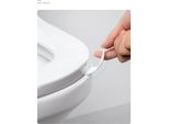 2Pcs Sollevatore Del Coperchio Della Toilette Tpr Lavabile Riutilizzabile Maniglia Del Coperchio Della Toilette Sedili Strumento Di Sollevamento Accessori Per Il Bagno Bianco