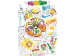 Magnolia Puzzle King Cake - 1000 Pezzi Giocattolo Colorato