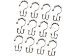 12Pcs Ganci Per Tende Da Doccia Anelli In Acciaio Inox Resistenti Alla Ruggine Ganci Per Doccia A Doppio Scorrimento Per Il Bagno