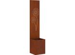 Vidaxl Schermo Protettivo Per Giardino Ruggine 32 X 32 X 150 Cm