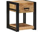 Syfax™ Comodini 2 Pz 40X40X50 Cm In Legno Massello Di Mango Grezzo