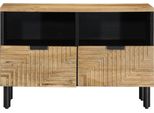 Syfax™ Mobile Porta Tv Marrone 70X33X46 Cm In Legno Massello Di Mango