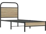 Syfax™ Giroletto Senza Materasso Rovere Fumo 75X190 Cm In Truciolato