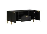 Syfax™ Mobile Porta Tv Nero 105X33X46 Cm In Legno Multistrato