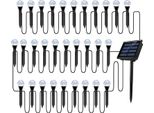 Set Di Lampade Solari A Bolle Per Prato Per La Decorazione Del Paesaggio All'aperto IP65 Impermeabile A Led Ad Energia Solare Per Vialetti, Cortili E Giardini