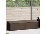Syfax™ Baule Da Giardino Marrone 220X50X58 Cm In Polyrattan