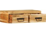 Syfax™ Mobile Tv A Parete 60X30X19 Cm In Legno Massello Di Acacia