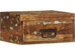 Syfax™ Comodini Da Parete 2Pz In Legno Massello Di Recupero