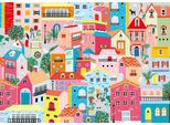 Magnolia Puzzle Case Colorate - Puzzle Da 1000 Pezzi
