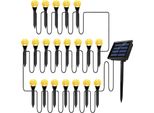 Set Di Lampade Solari A Bolle Per Prato Per La Decorazione Del Paesaggio All'aperto IP65 Impermeabile A Led Ad Energia Solare Per Vialetti, Cortili E Giardini