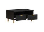 Syfax™ Tavolino Da Salotto Nero 80X54X40 Cm In Legno Multistrato