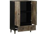 Syfax™ Credenza 60X33X100 Cm In Legno Massello Di Mango