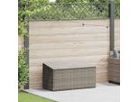 Syfax™ Baule Da Giardino Grigio 110X50X58 Cm In Polyrattan
