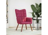 Syfax™ Sedia Relax Rosso Vino In Velluto