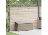 Syfax™ Baule Da Giardino Grigio Chiaro 110X50X58 Cm In Polyrattan