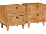 Syfax™ Armadio Da Notte 2 Pcs Marrone Chiaro 40 X 33 X 46 Cm