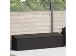Syfax™ Baule Da Giardino Nero 220X50X58 Cm In Polyrattan