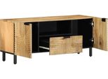 Syfax™ Mobile Porta Tv Marrone 105X33X46Cm In Legno Massello Di Mango