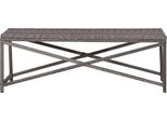Syfax™ Panchina Da Giardino 120 Cm In Polyrattan Grigio