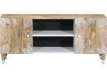 Syfax™ Mobile Porta Tv 105X33,5X46 Cm In Legno Massello Di Mango