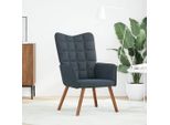 Syfax™ Sedia Relax Grigio Scuro In Velluto