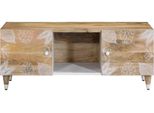 Syfax™ Tavolino Da Salotto 100X54X40 Cm In Legno Massello Di Mango