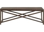 Syfax™ Panchina Da Giardino 120 Cm In Polyrattan Marrone