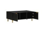 Syfax™ Tavolino Da Salotto Nero 100X54X40 Cm In Legno Multistrato