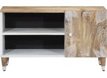 Syfax™ Mobile Porta Tv 80X31,5X46 Cm In Legno Massello Di Mango