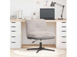Syfax™ Sedia Ufficio Girevole Riccio Grigio Chiaro Effetto Lana