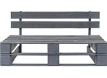 Syfax™ Panca Da Giardino Su Pallet In Legno Grigio