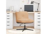 Syfax™ Sedia Da Ufficio Girevole In Tessuto Riccio Beige Effetto Lana