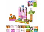 Blocchi Da Costruzione Magnetici 100 Pezzi - Blocchi Montessori Stem Del Castello Della Principessa - Giocattoli Educativi Per Bambini - Ottimizzati Per L'apprendimento Stem