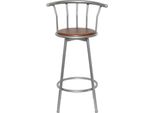 Syfax™ Sgabelli Da Bar Set 2 Pz In Acciaio Marroni