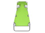Syfax™ Lettino Da Sole Pieghevole Poggiatesta Acciaio Verniciato Verde