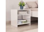Syfax™ Comodini 2 Pz Bianco Lucido 40X30X40 Cm In Legno Multistrato