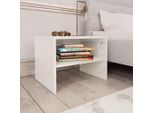 Syfax™ Comodini 2 Pz Bianco Lucido 40X30X30 Cm In Legno Multistrato