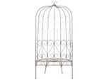 Syfax™ Panchina Da Giardino 95 Cm In Ferro Marrone Anticato