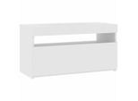Syfax™ Mobile Porta Tv Con Luci Led Bianco 75X35X40 Cm
