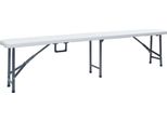 Syfax™ Panchine Da Giardino Pieghevoli 2 Pz 180 Cm In Hdpe Bianche