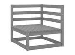 Syfax™ Divano Da Giardino 2 Posti Con Cuscini Grigio Massello Di Pino