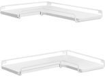 Mensole Angolari A L, Set Di 2 Mensole Da Parete, Design Industriale, Soggiorno, Camera Da Letto, Cucina, Nuvola