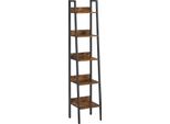 Scaffale A Scala, Scaffale Stretto A 5 Ripiani, Libreria Per Ufficio, Soggiorno, Camera Da Letto, Cucina