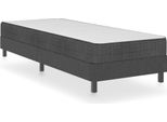 Syfax™ Letto A Molle Grigio Scuro In Tessuto 80X200 Cm