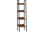 Scaffale A Scala, Libreria A 4 Ripiani Per Ufficio, Scaffali Indipendenti Per Soggiorno, Camera Da Letto