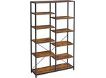 Libreria Spaziosa Con Ripiani Regolabili E Design Robusto