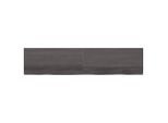 Syfax™ Piano Tavolo Marrone 220X50X(2-6) Cm Rovere Massello Trattato